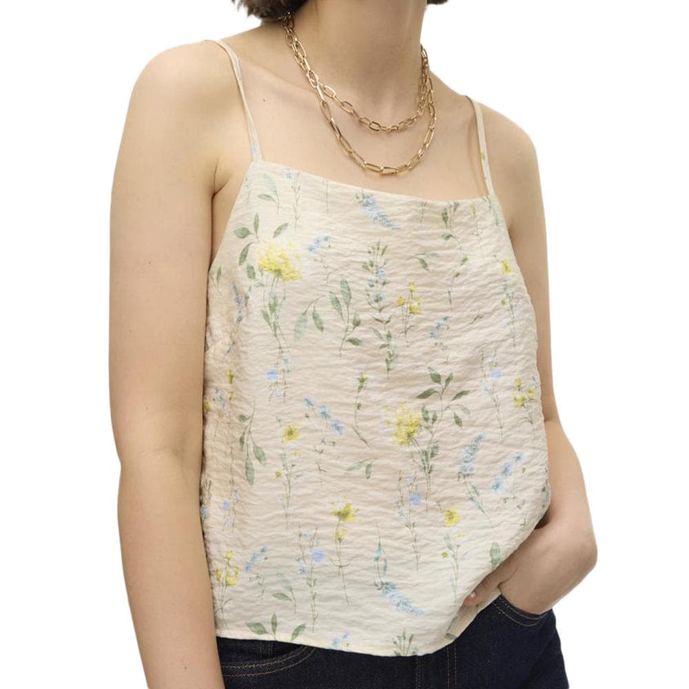 Top Beige à Motif Femme Vero Moda Josie 1