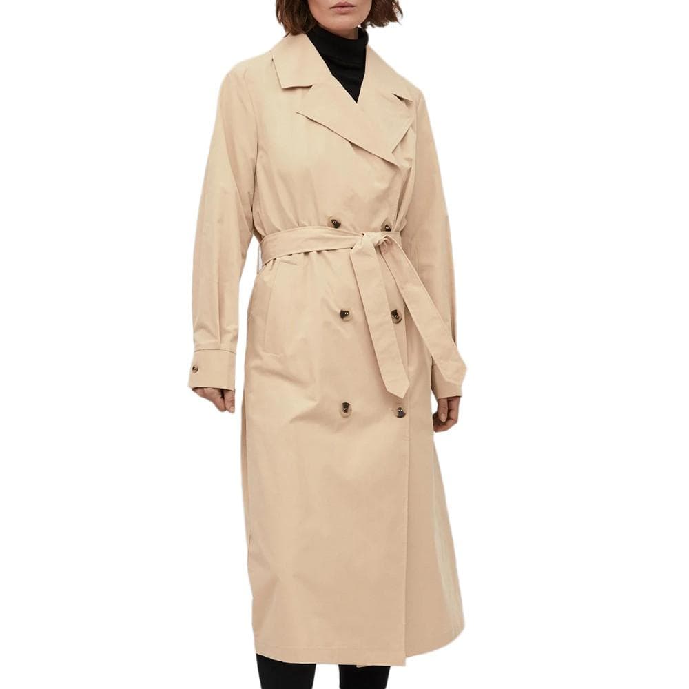 Trench Long Beige Femme Vila Mersin 1
