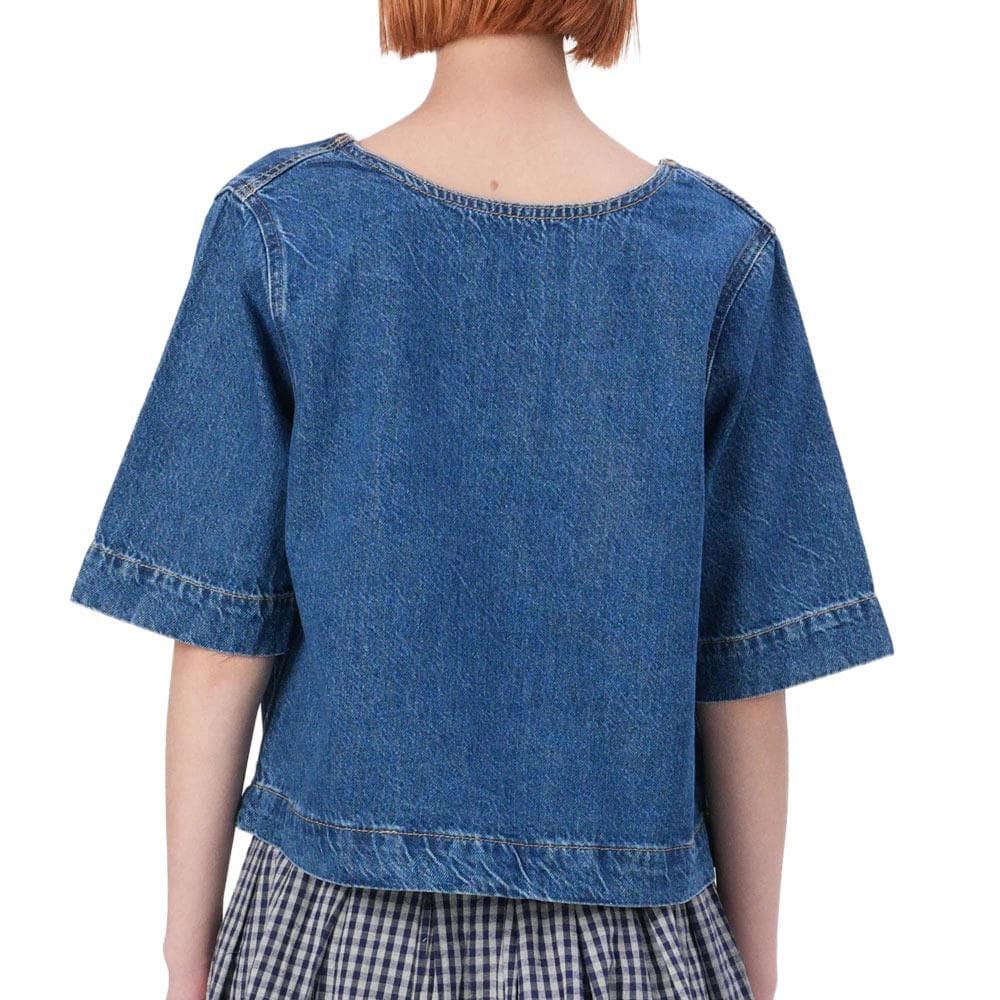 Blouse en Jean Bleu Femme Only Gigi 2