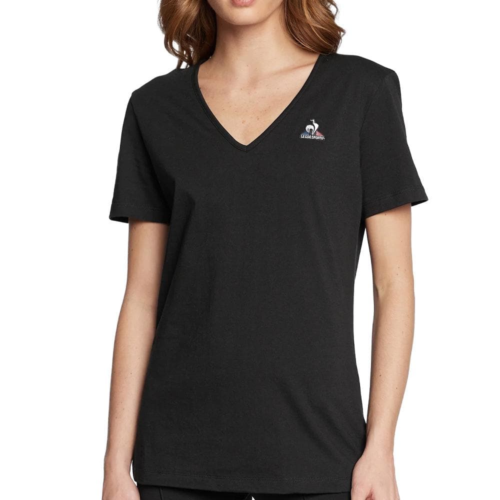 T-shirt Noir Femme Le Coq Sportif Ess Tee Ss Col 1