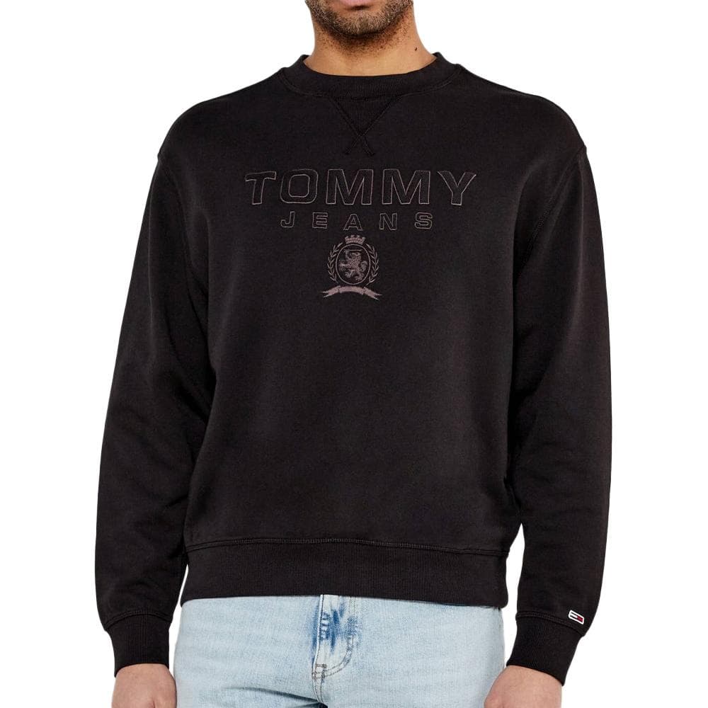 Sweat Noir Homme Tommy Hilfiger Varsity DM0DM20827 1