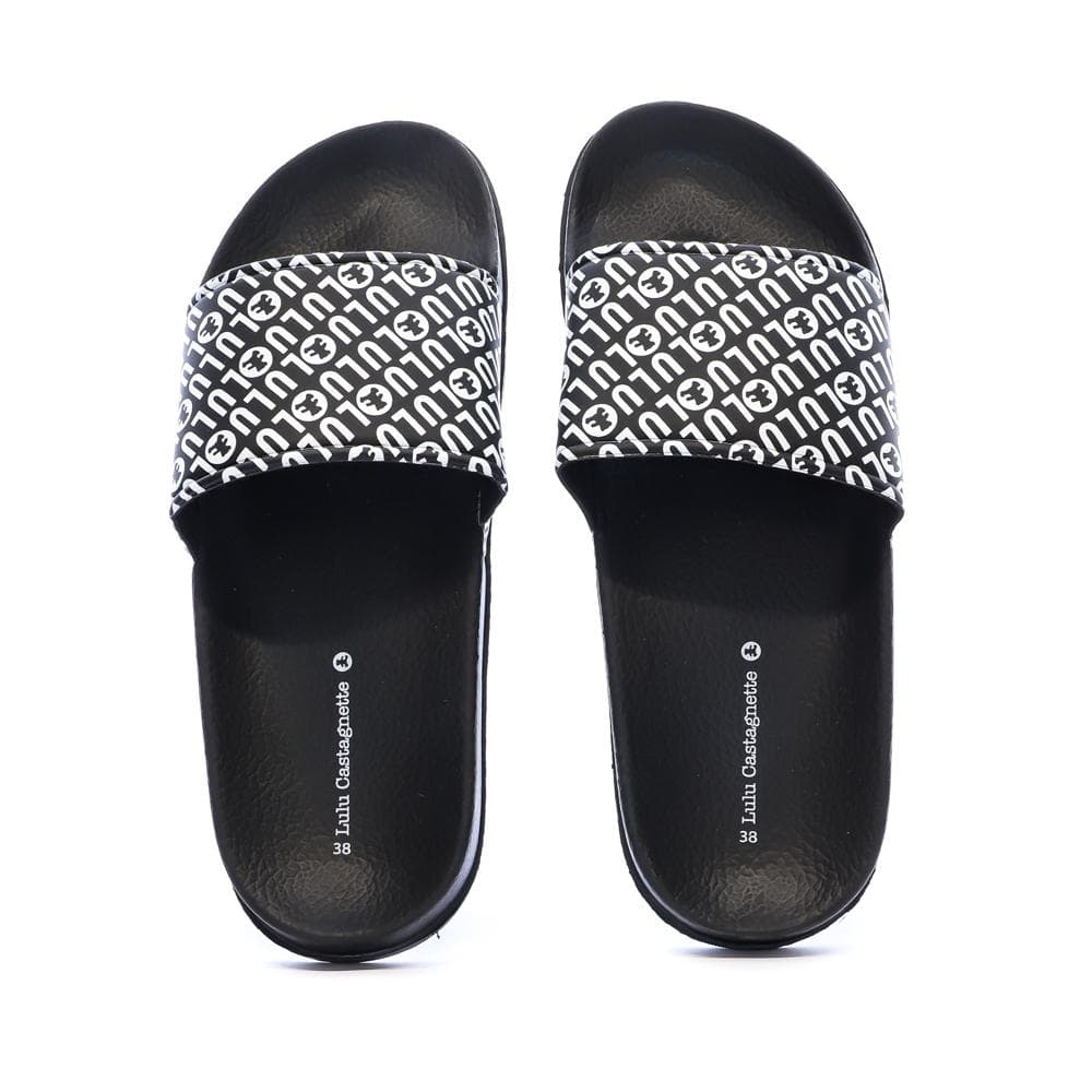Claquettes Noir Femme Rose Lulu Castagnette Lydonie 3
