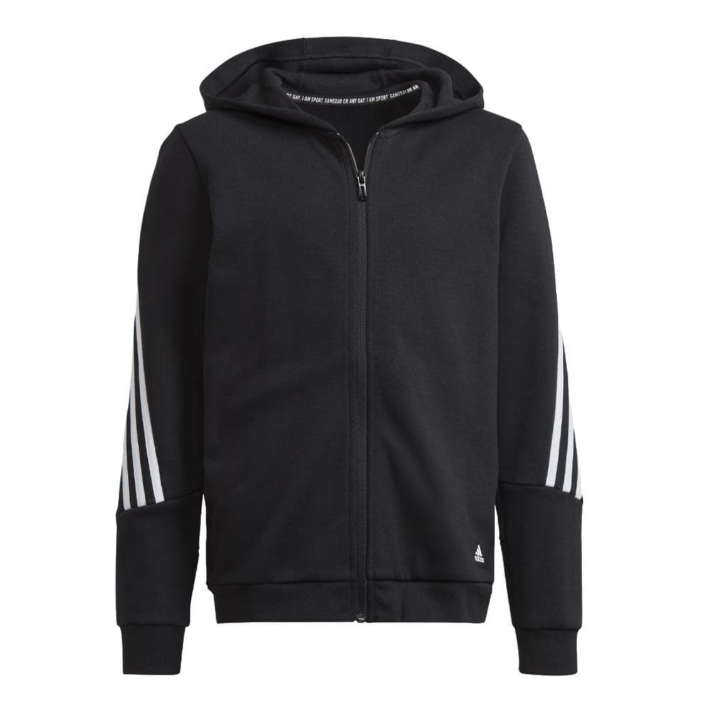 Veste à Capuche Noir Mixte Enfant Adidas Icons 3 1