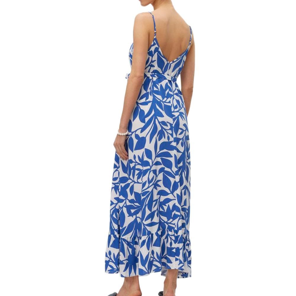Robe Blanc/Bleu à Motifs Femme Vero Moda Easy Joy 2