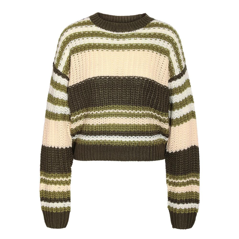 Pull en Maille Kaki Femme Noisy May Charlie 1