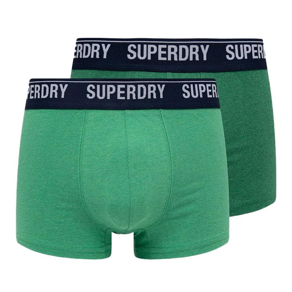 Lot x2 Boxers Vert Homme Superdry M3110346A 1