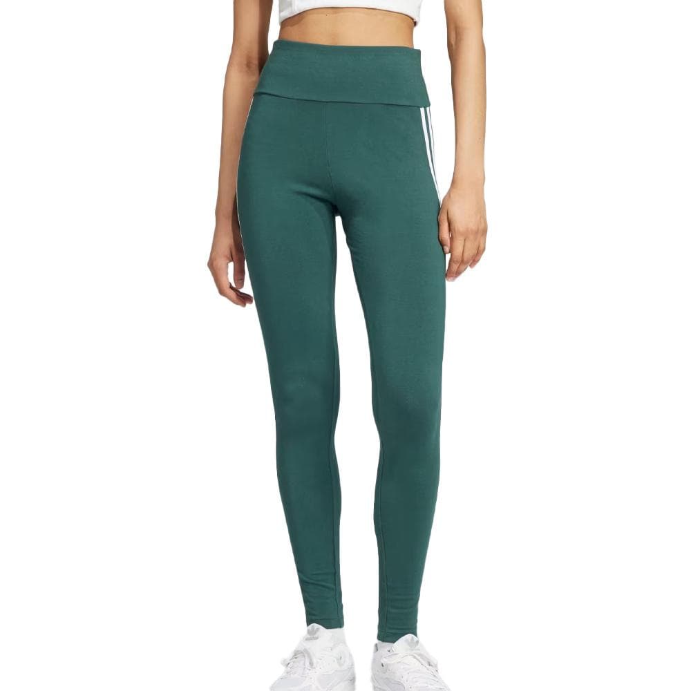 Legging Vert Femme Adidas 3 bandes 1