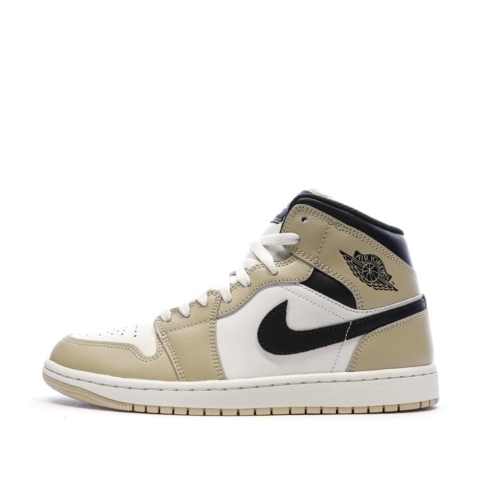Air Jordan 1 Mid Blanche/Beige Homme Nike 1