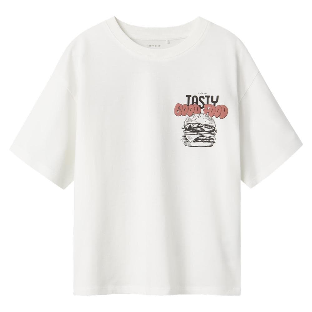 T-shirt Blanc Garçon Name it Mtibilbo 1