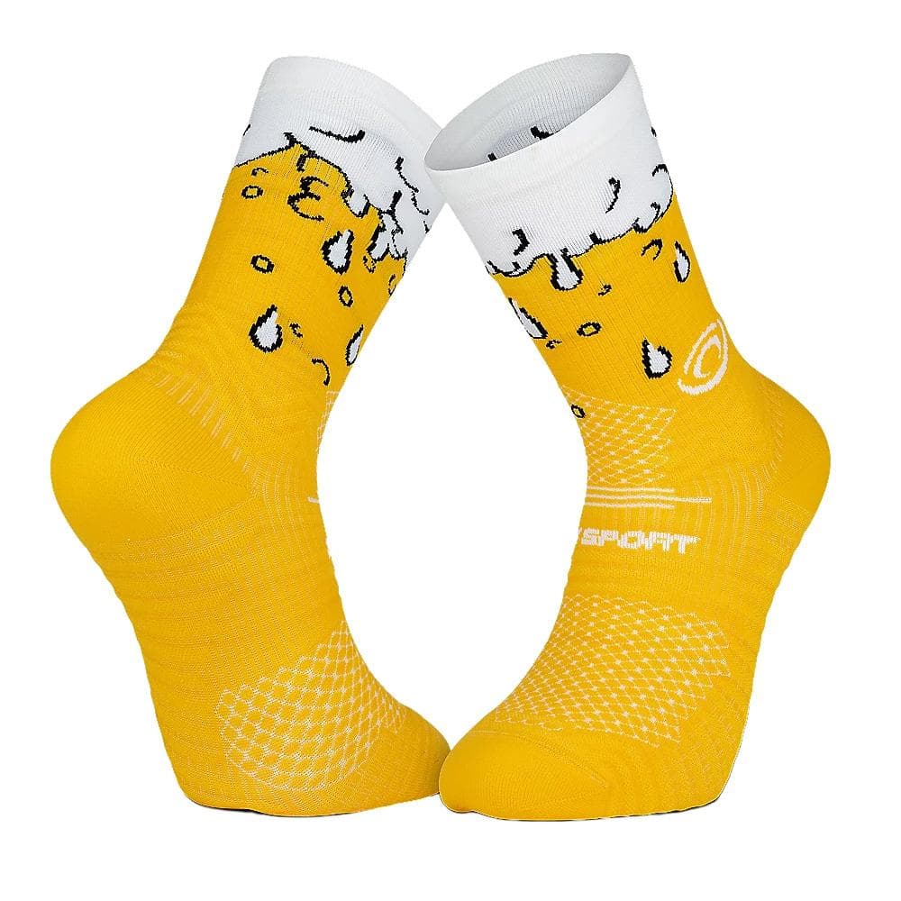 X1 Paires de Chaussettes Jaune BV SPORT Trail Biere 1