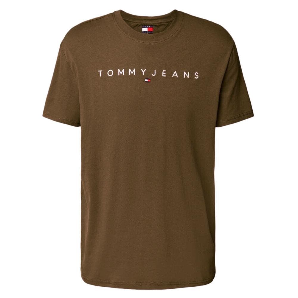 T-Shirt Marron Homme Tommy Hilfiger Reg Linearss 1