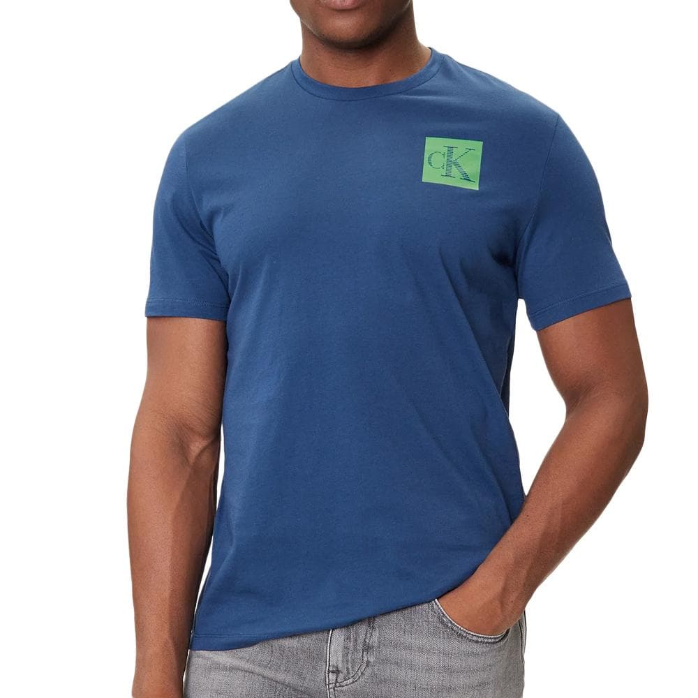 T-Shirt Bleu Homme Calvin Klein Jeans Gradient 1