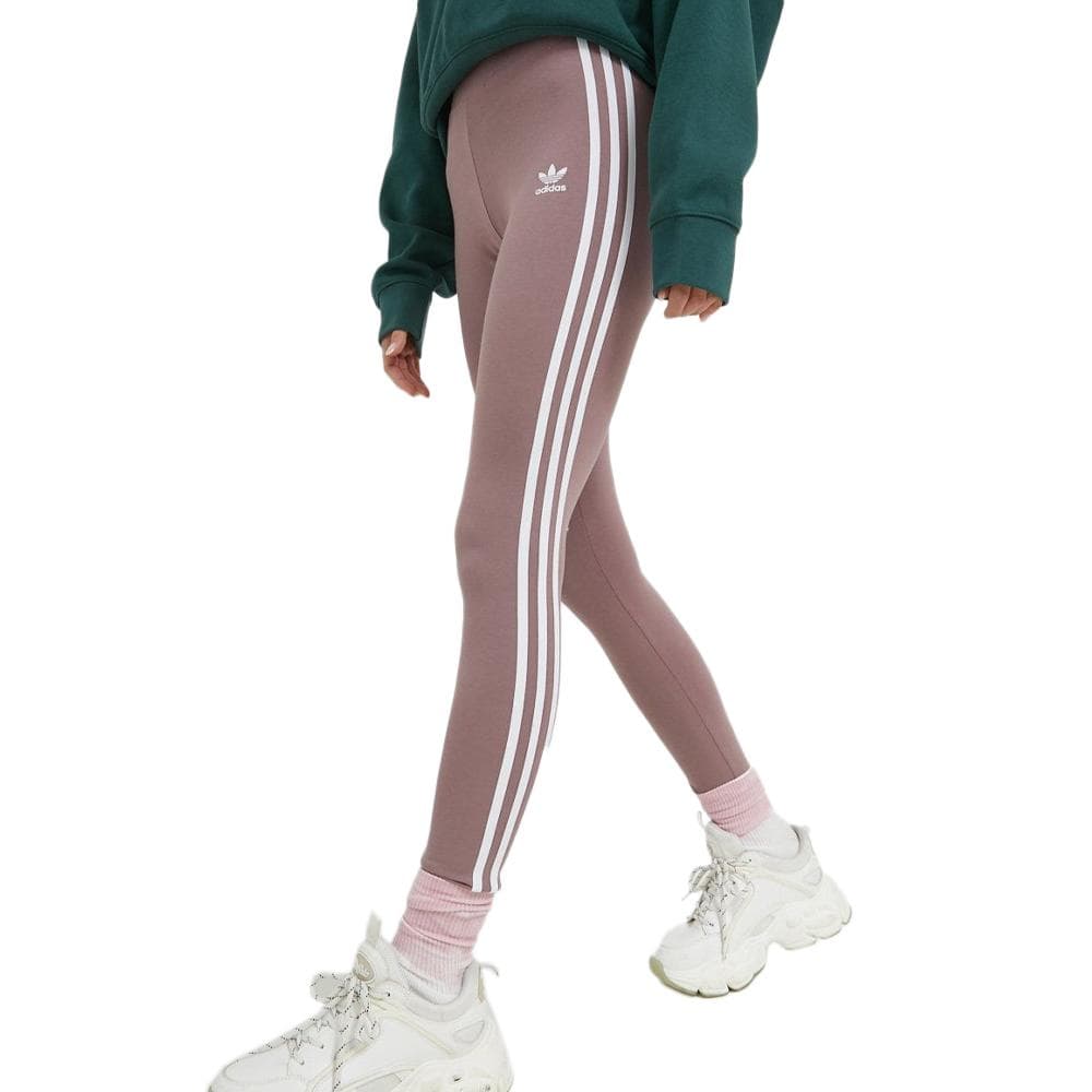 Legging Rose Femme Adidas Stripes 1