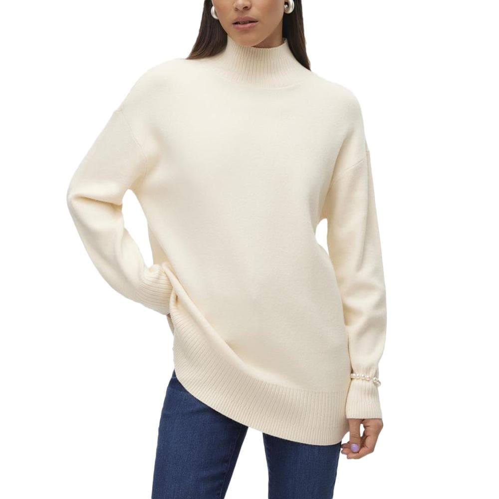 Pull Ecru Femme Vero Moda Gold 1