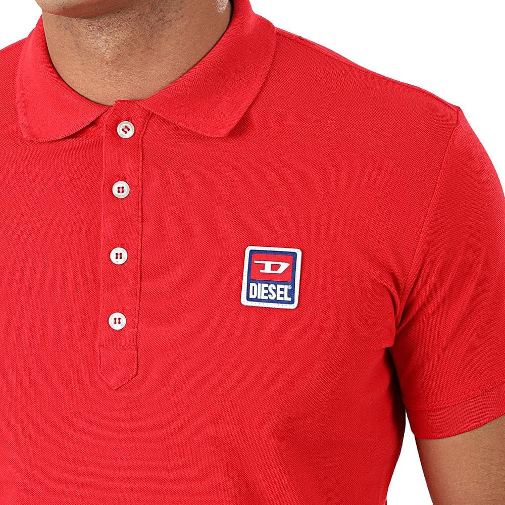 Polo Rouge Homme Diesel T-Smith 2