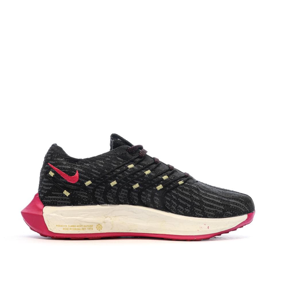 Chaussures de Running Noire/Rose Femme Nike Pegasus Turbo Next Nature 2