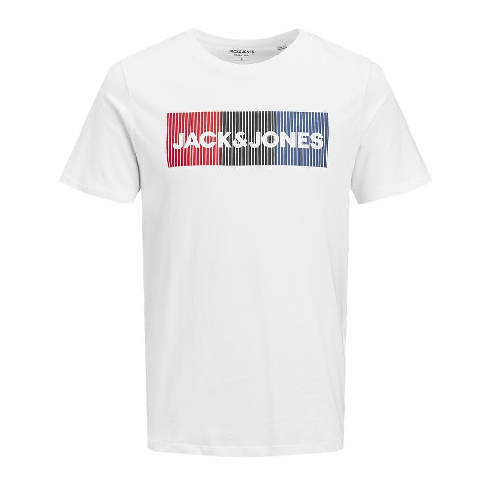 T-shirt Blanc/Marine Homme Jack & Jones Play 1
