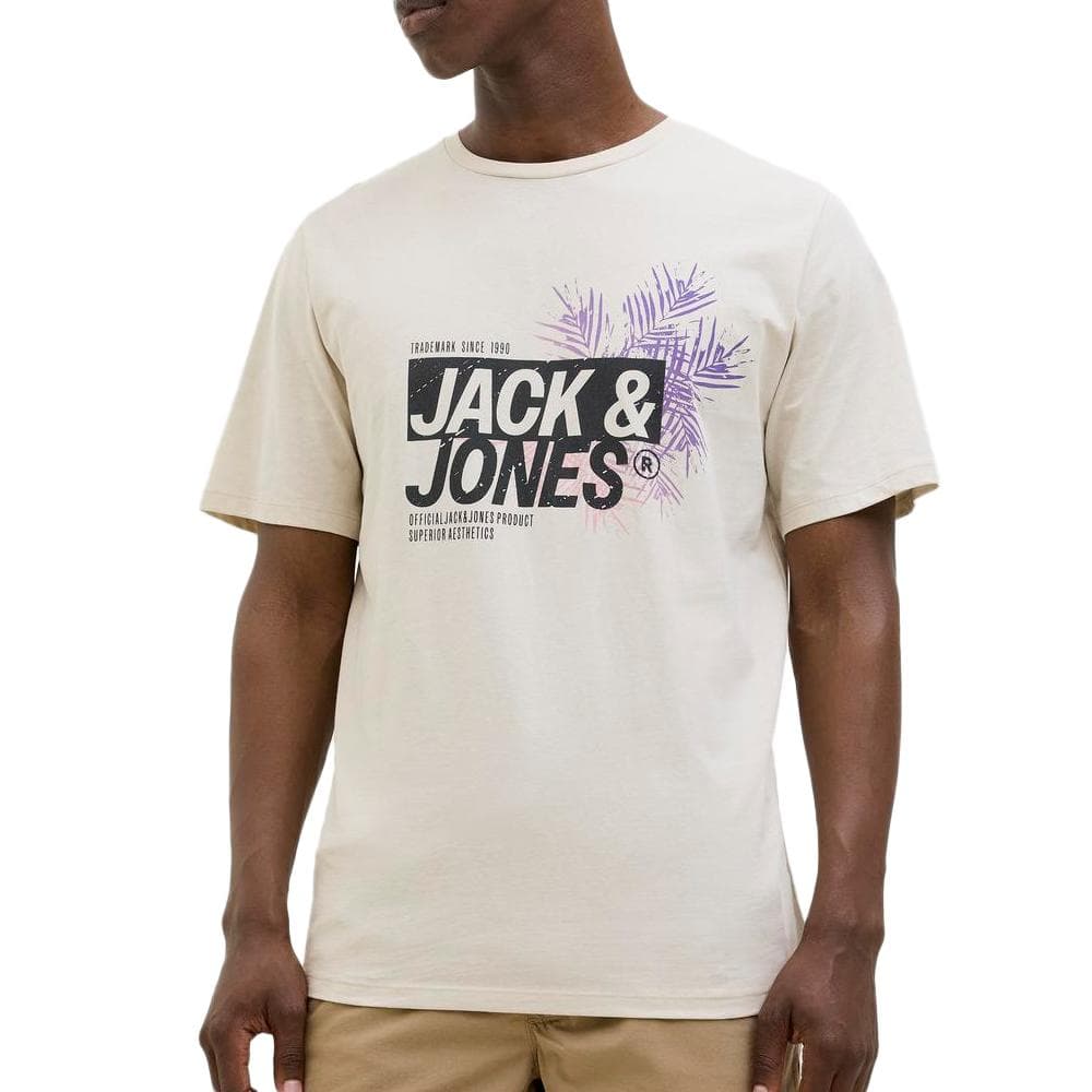T-shirt Beige Homme Jack & Jones Axon 1