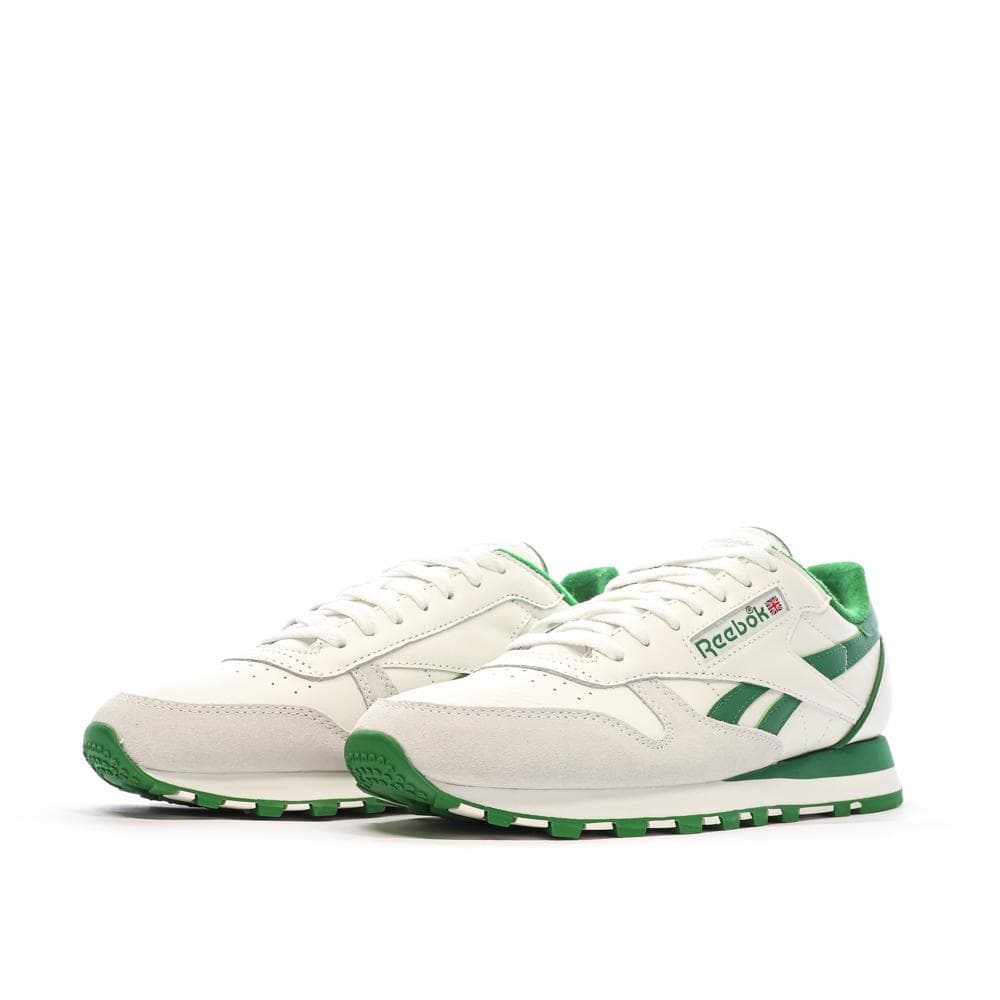 Baskets Blanc/Vert Homme Reebok Classic Leather 1983 Vintage 6