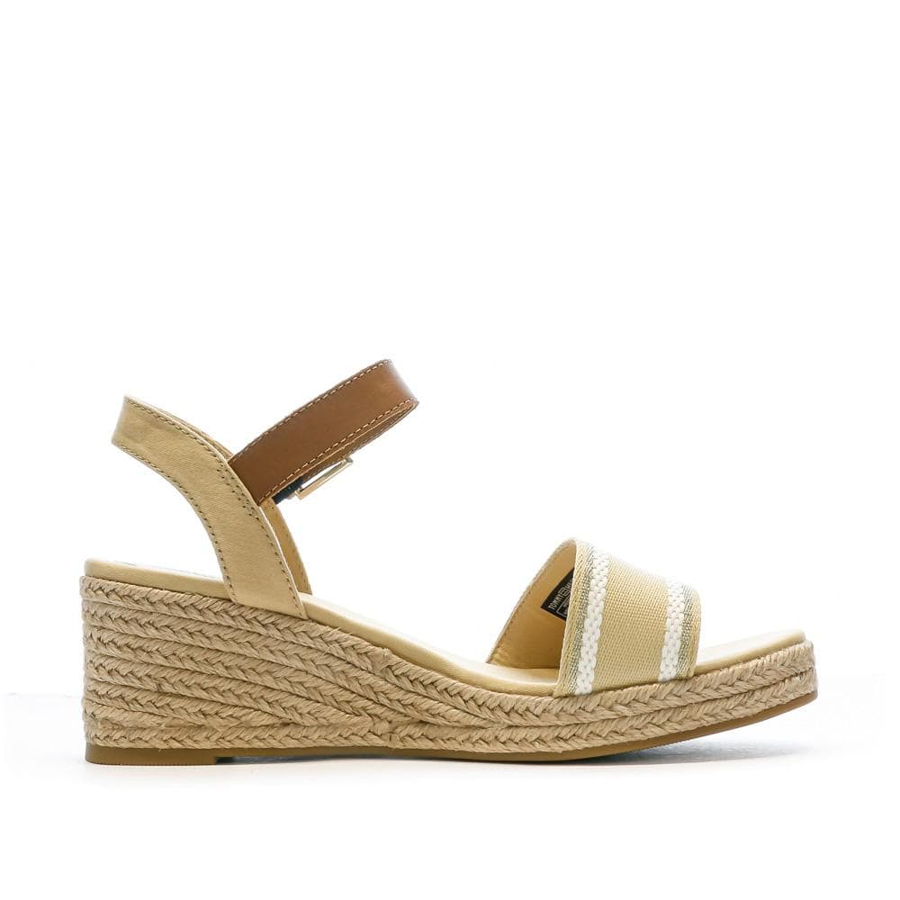 Sandales Beige Femme Tommy Hilfiger Webbing Wedge 2