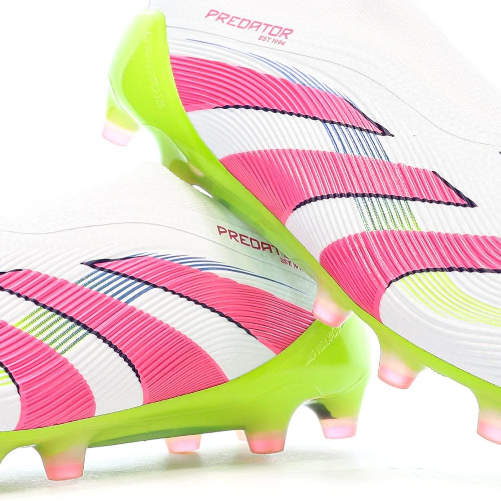 Chaussures de Foot Blanc/Rose Homme Adidas Predator Elite Ll AG 7