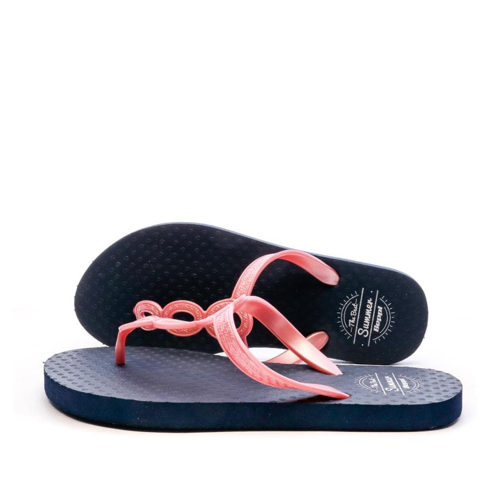 Tongs Marine/Rose Femme Beppi 1