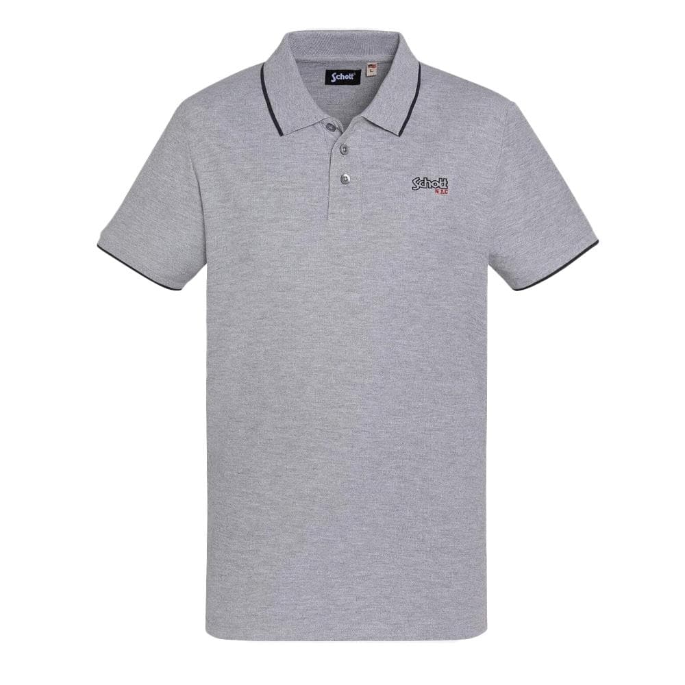Polo Gris Homme Schott PAUL 1