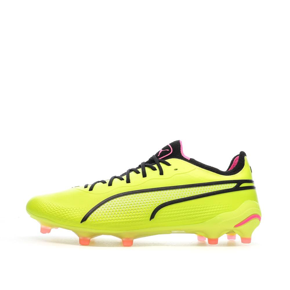 Chaussures de Foot Jaunes Homme Puma King Ultimate FG/AG 1