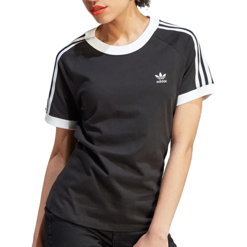 T-shirt Noir Femme Adidas 3 S Slim 1
