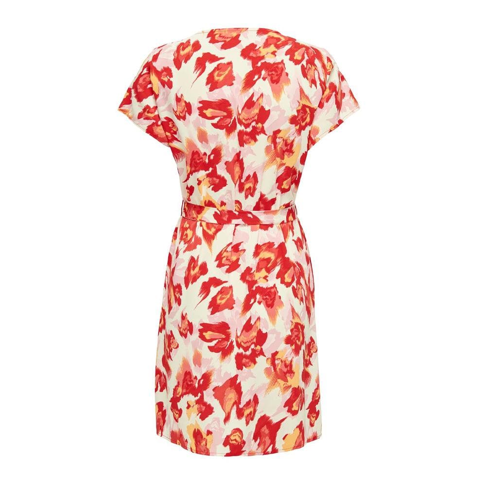 Robe Rouge/Blanc Femme Only Button 2