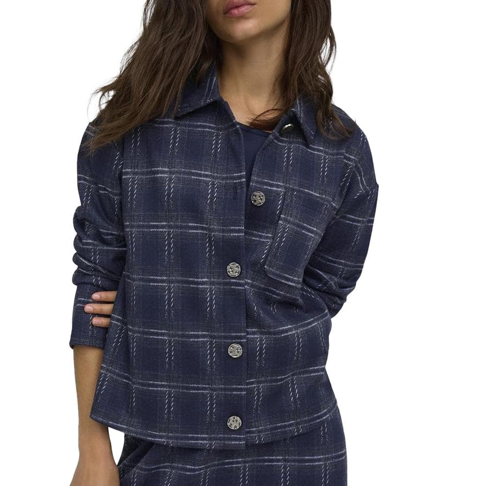 Chemise à Carreaux Bleu Femme JDY Filukka 1