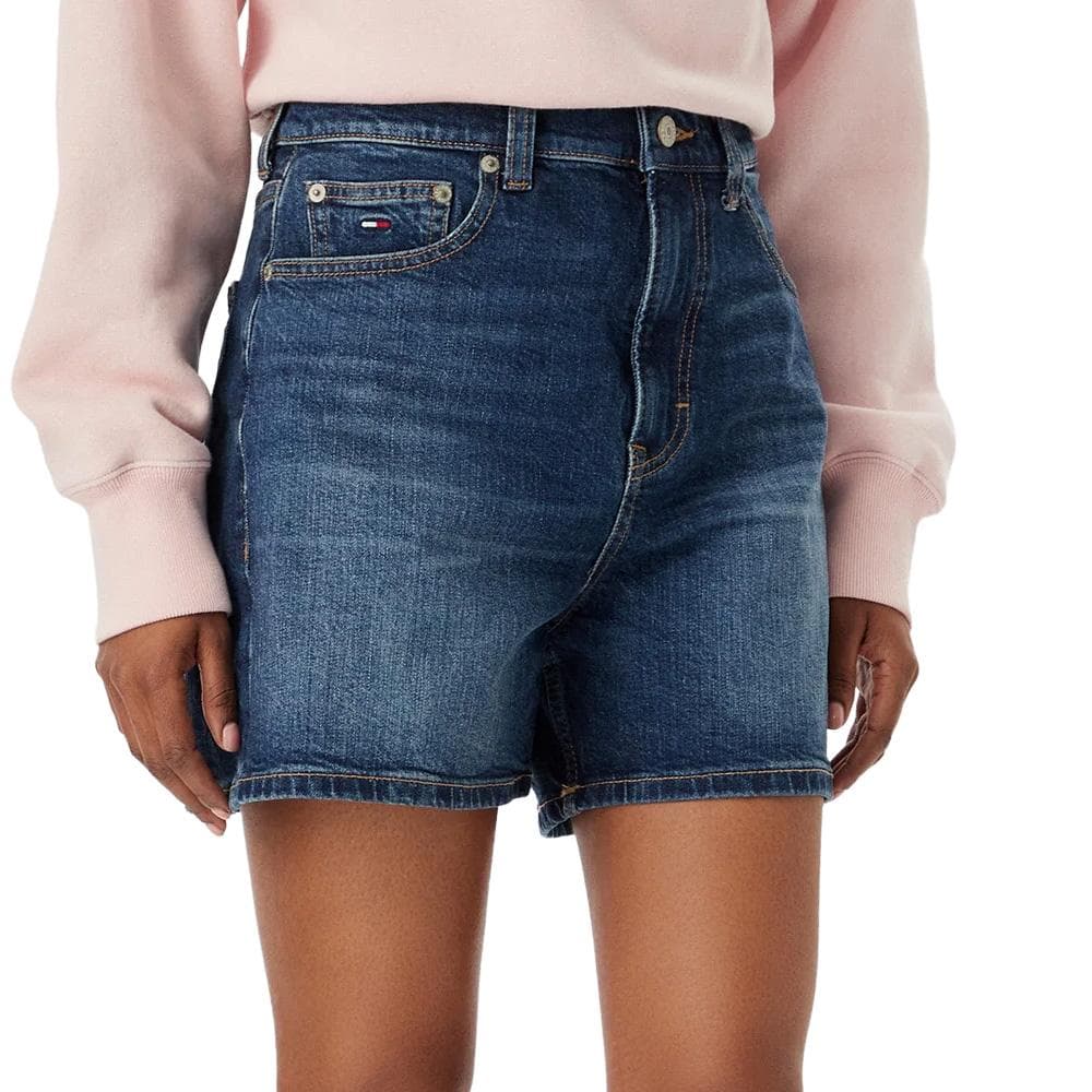 Short en Jean Bleu Femme Tommy Hilfiger Mom 12 1