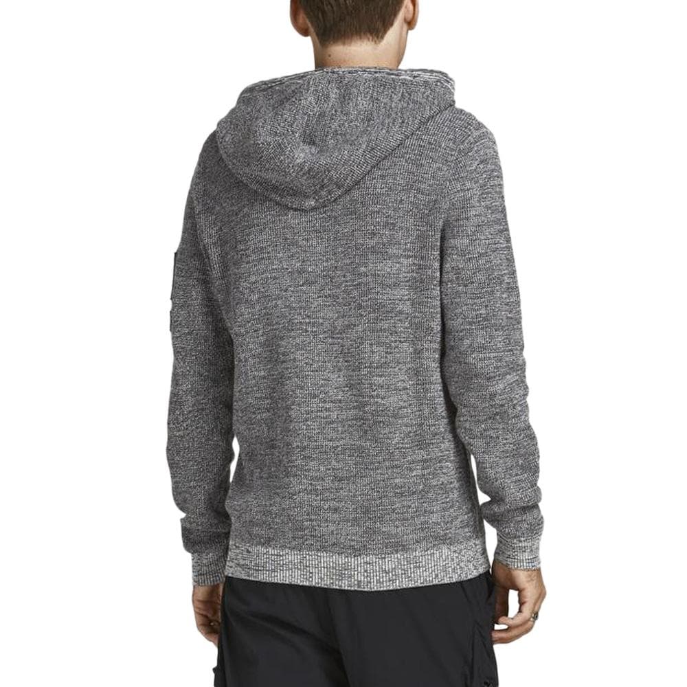 Pull Capuche Gris Homme Jack & Jones badge Knit 2
