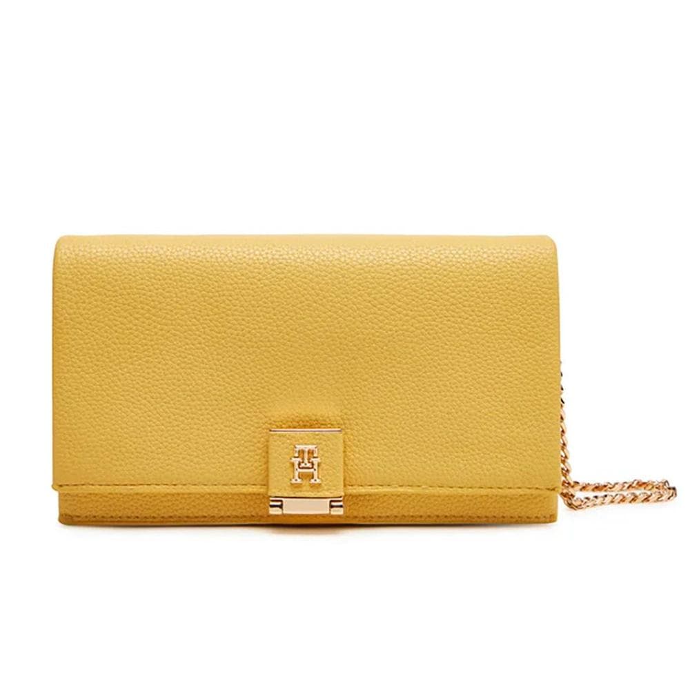Sac à Bandoulière Jaune Femme Tommy Hilfiger Th Her Flap 1