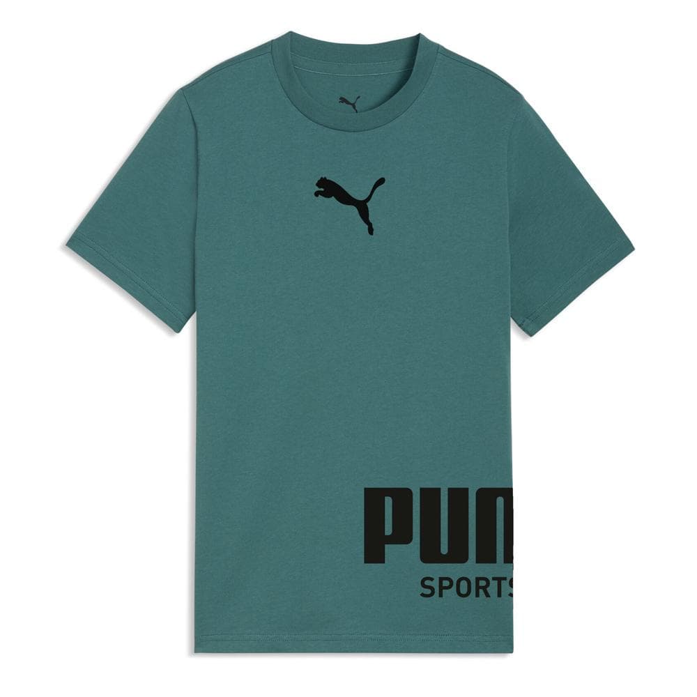T-shirt Vert/Noir Garçon Puma Sport Graphic 1