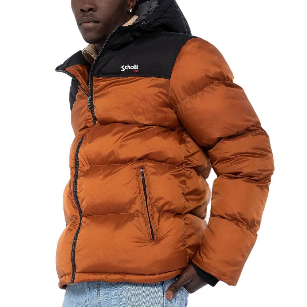 Doudoune Marron Homme Schott Utah 1