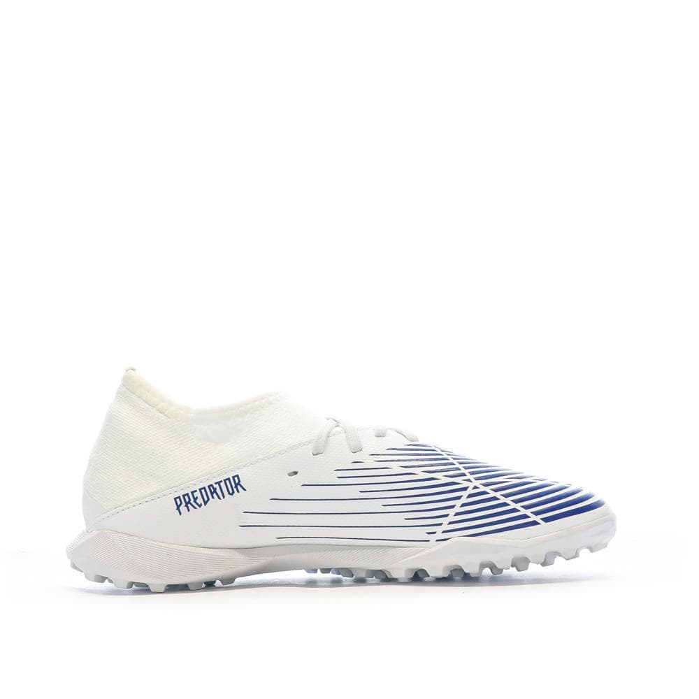 Chaussures football Blanc/Bleu Garçon Adidas Predator Edge.3 2