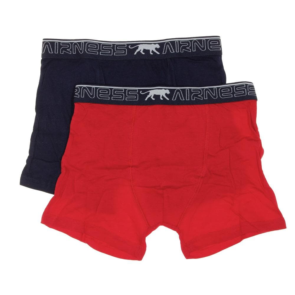 x2 Boxers Rouge/Marine Garçon Airness 3/57/132 1