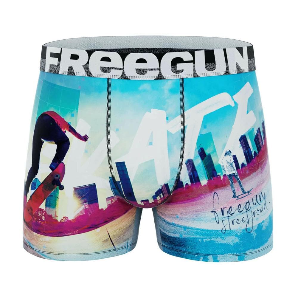 Boxer Bleu/Blanc Garçon Freegun Skate 1