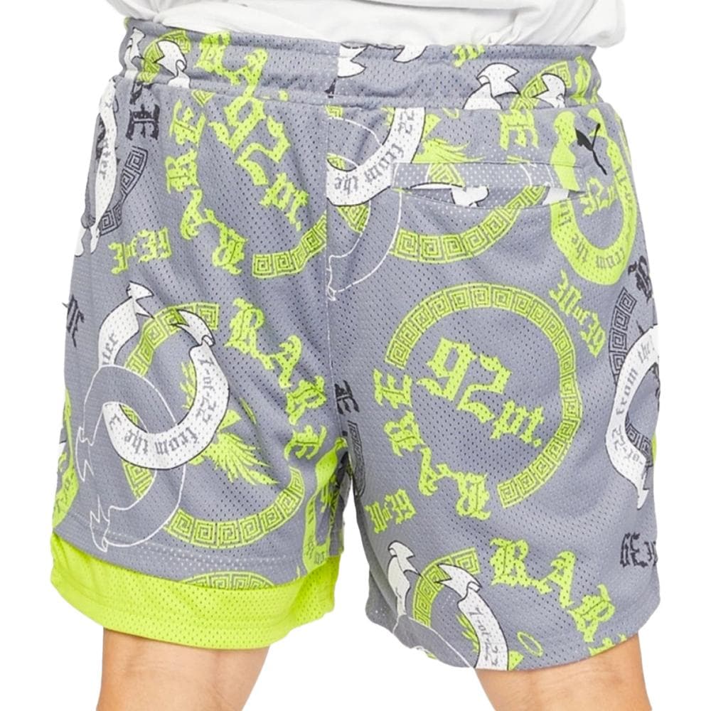 Short de Basketball Gris/Vert Homme Puma Melo Chino 2