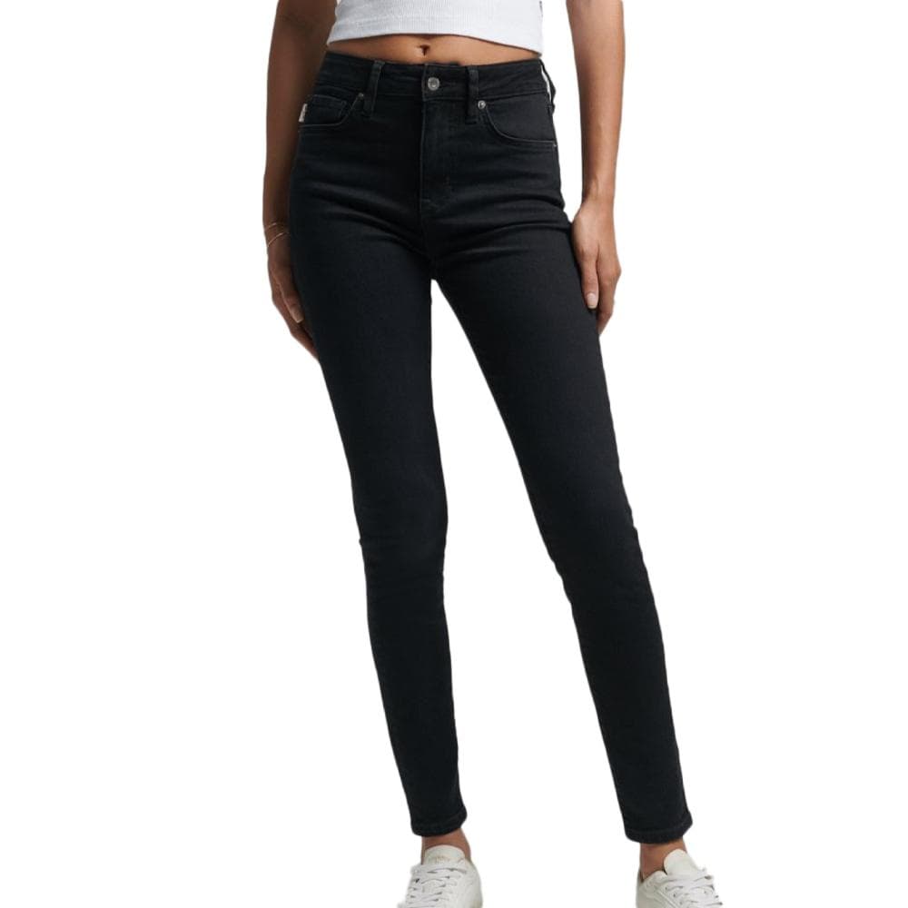 Jean Skinny Noir Femme Superdry Vintage High Rise 1