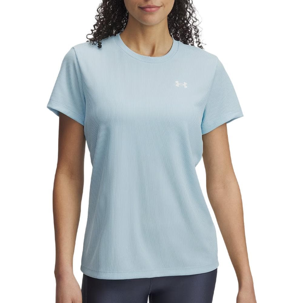 T-Shirt Bleu Femme Under Armour Tech Rib 1