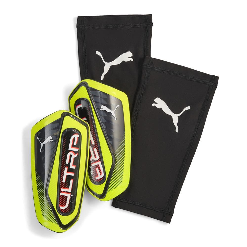 Protège-Tibias Jaunes/Noires Homme Puma Flex Guard 1