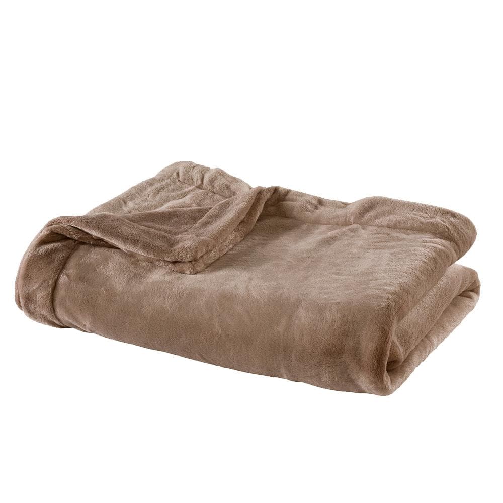 Plaid Beige Dodo Toucher Ultra Doux 130x170 1