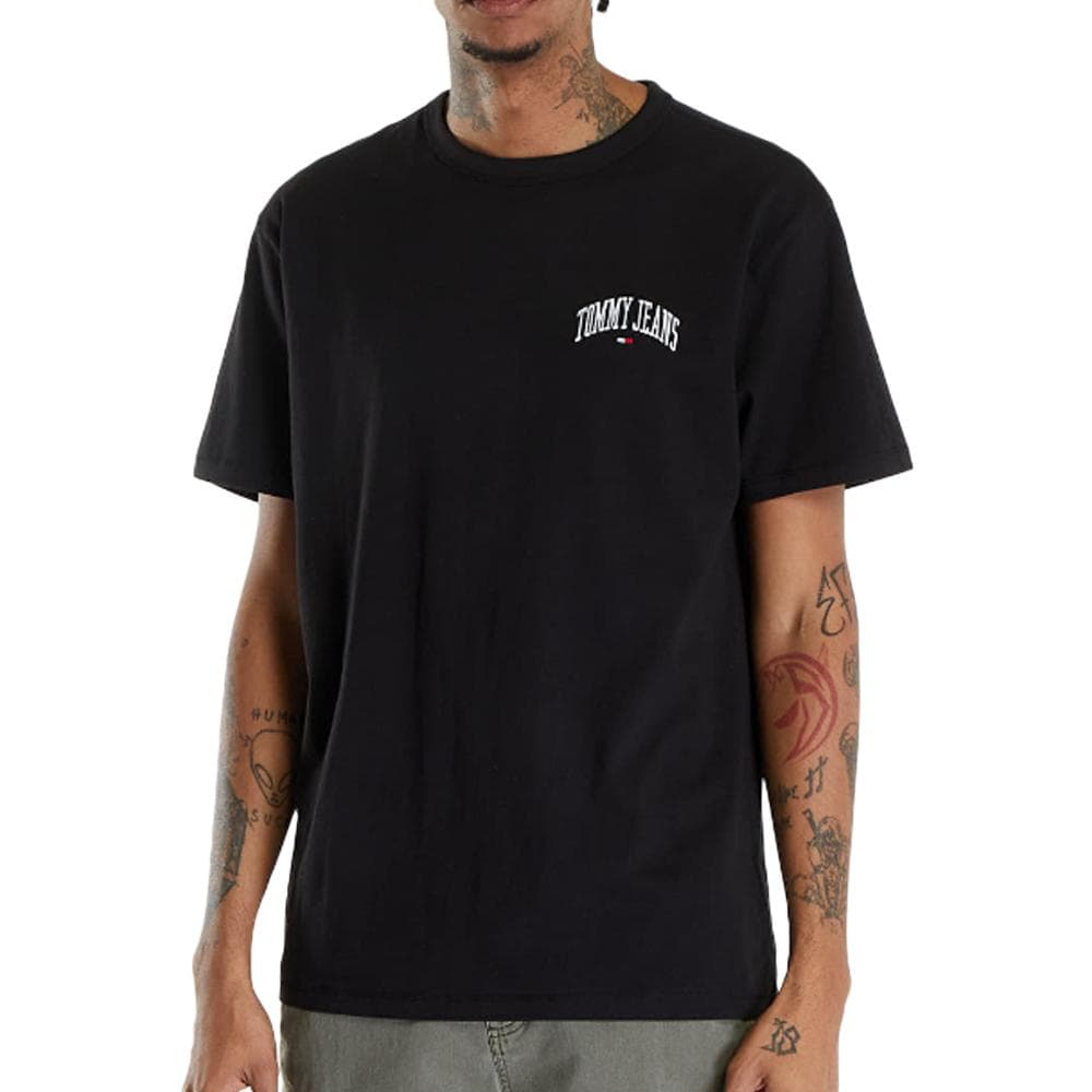 T-shirt Noir Homme Tommy Hilfiger Varsity 1