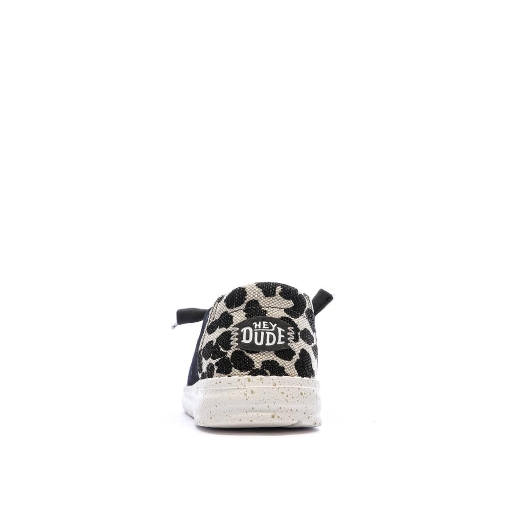 Chaussures Noir Femme Hey Dude Blackleopard 3