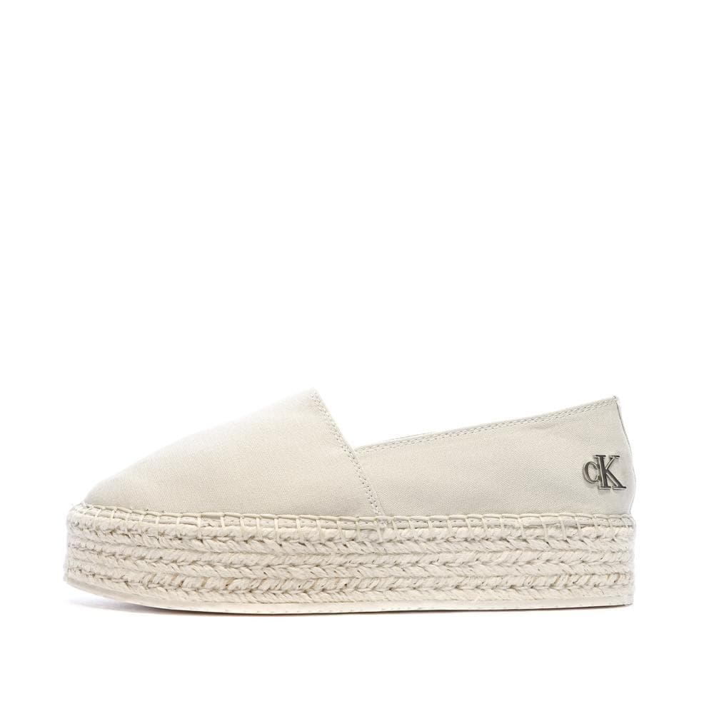Espadrilles Ecru Femme Calvin Klein Jeans Flatform 1