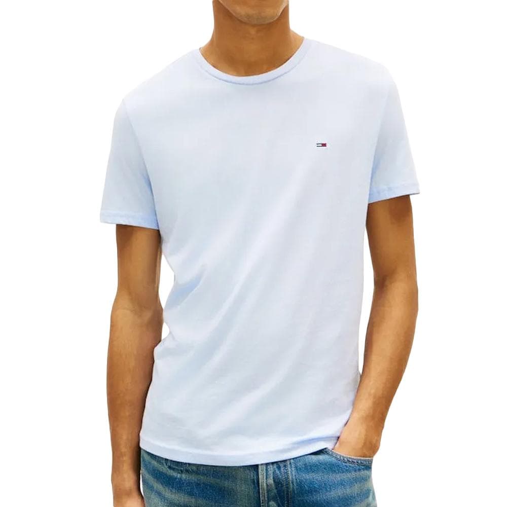 T-shirt Bleu Clair Homme Tommy Hilfiger Tjm X Slim Jaspes 1 1