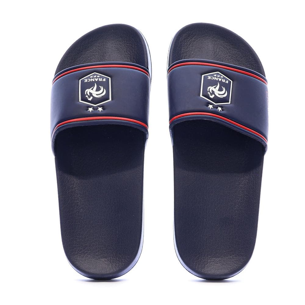 Claquettes Marines/Rouges Homme FFF 3