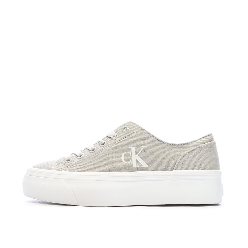 Baskets Beiges /Blanches Femme Calvin Klein Jeans Classic Cupsole Mg 1